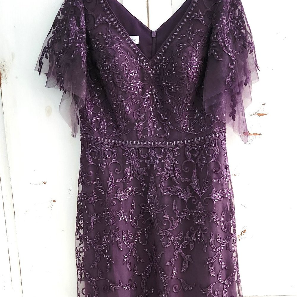 Size 16 PLUM purple formal gown Mother of Bride dress, JJs House, NWT